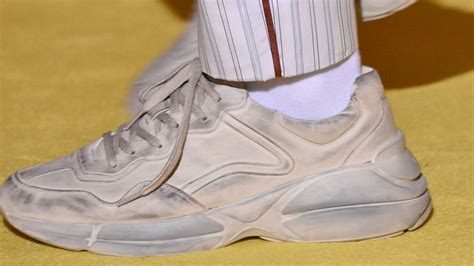 new gucci trainers dirty|Dirty Shoe Trend at Gucci, Vetements, and Balenciaga .